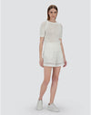 Crochet Effect Short Sleeve Top