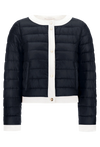 Shiny Nylon Jacket with Matte Trims