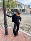 Brushed Jersey Wide Leg Pants