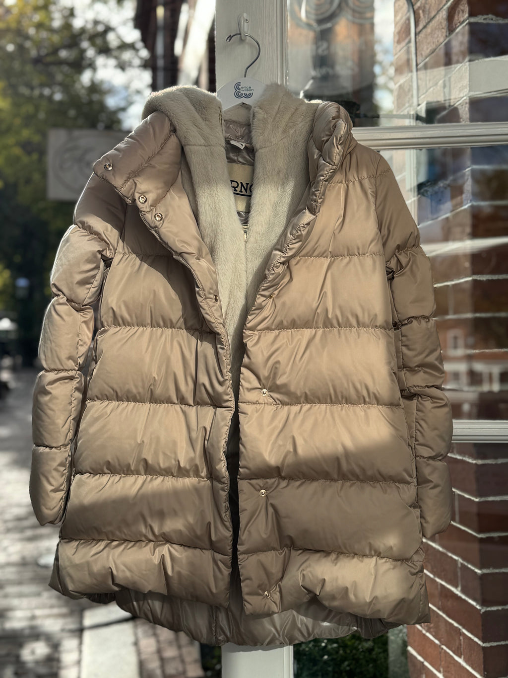 Long Puffer with Faux Fur Liner/Hood