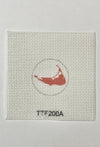 Nantucket Key Fob Canvas Insert