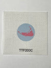 Nantucket Key Fob Canvas Insert