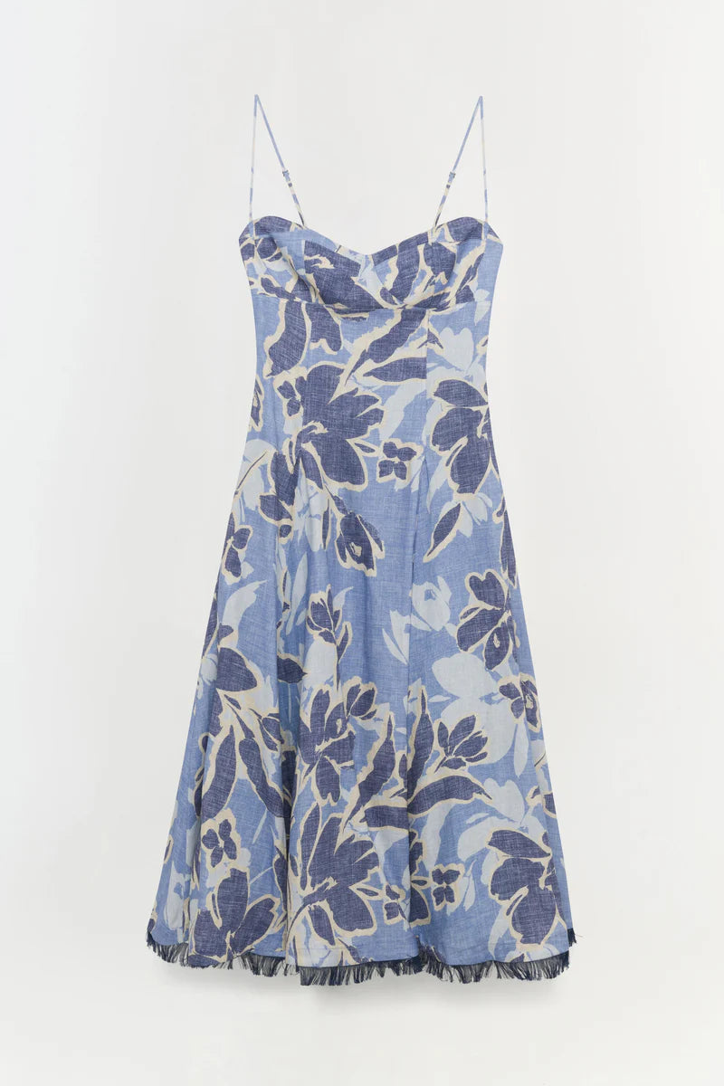 Analise S/L Bustier Midi Dress