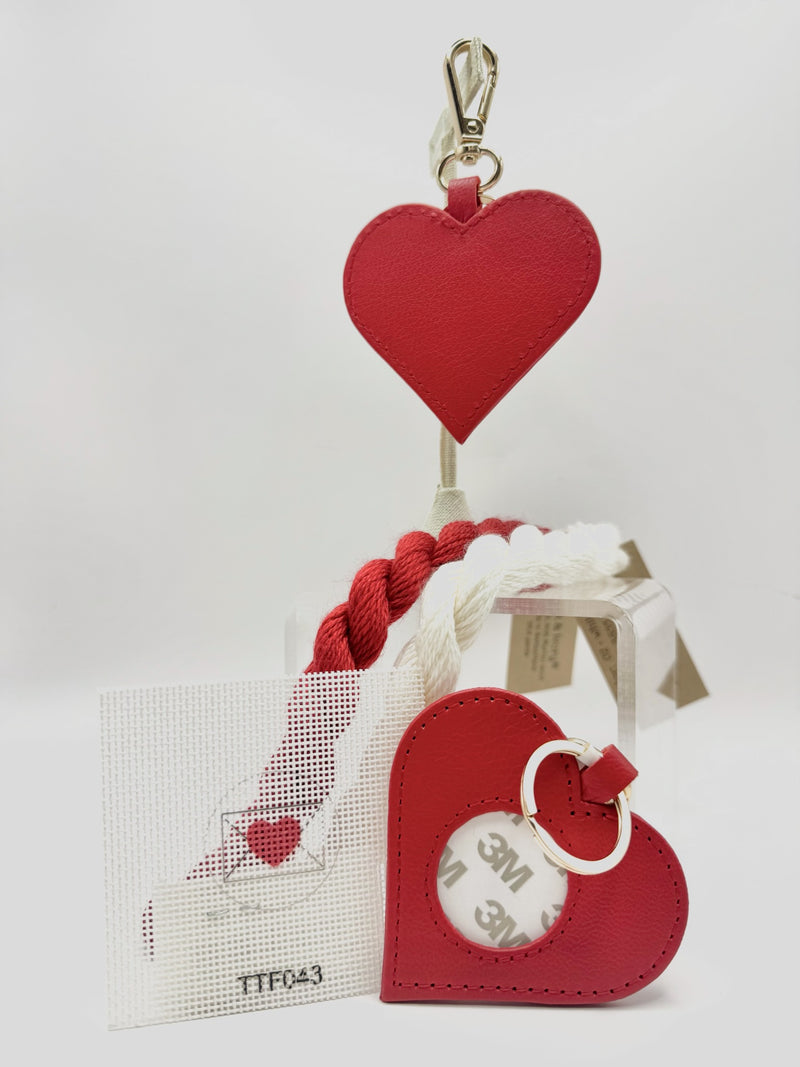 Heart Leather Key Fob