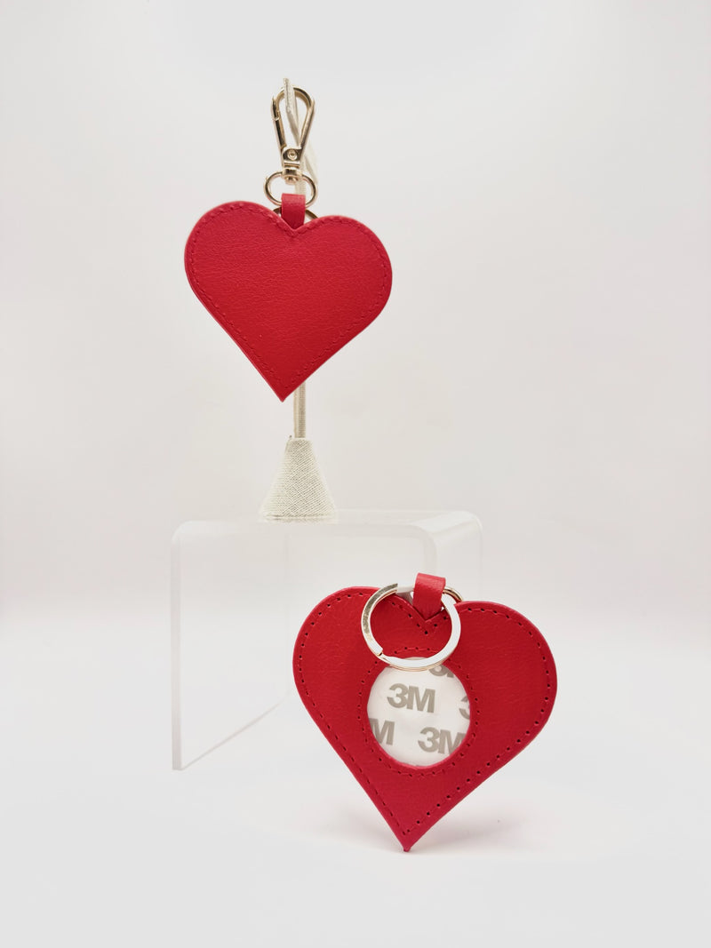 Heart Leather Key Fob