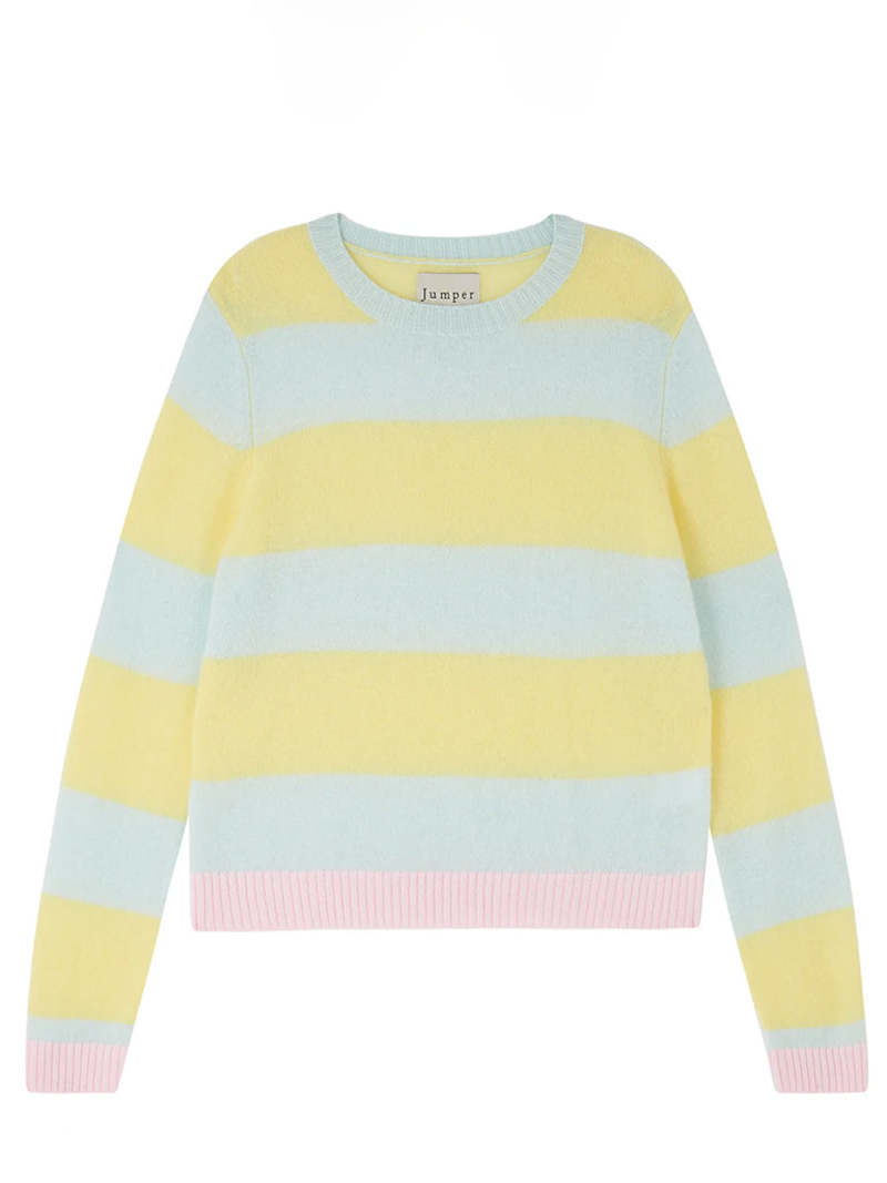 Contrast Stripe Crew