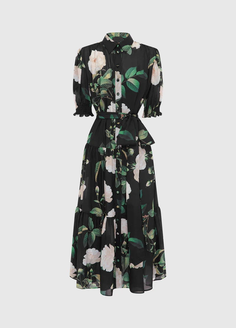 Ellie Bishop Sleeve Midi Dress
