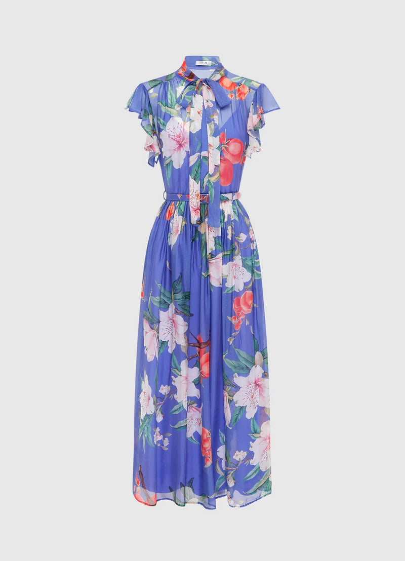 Grace Flutter Sleeve Midi Dress