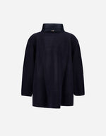 Long Shiny Nylon & Knitted Jacket