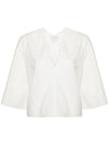 BCI Cotton Popline V Neck Top