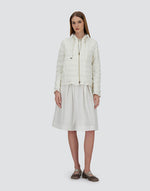 Linen Quilted A-Shape Jacket