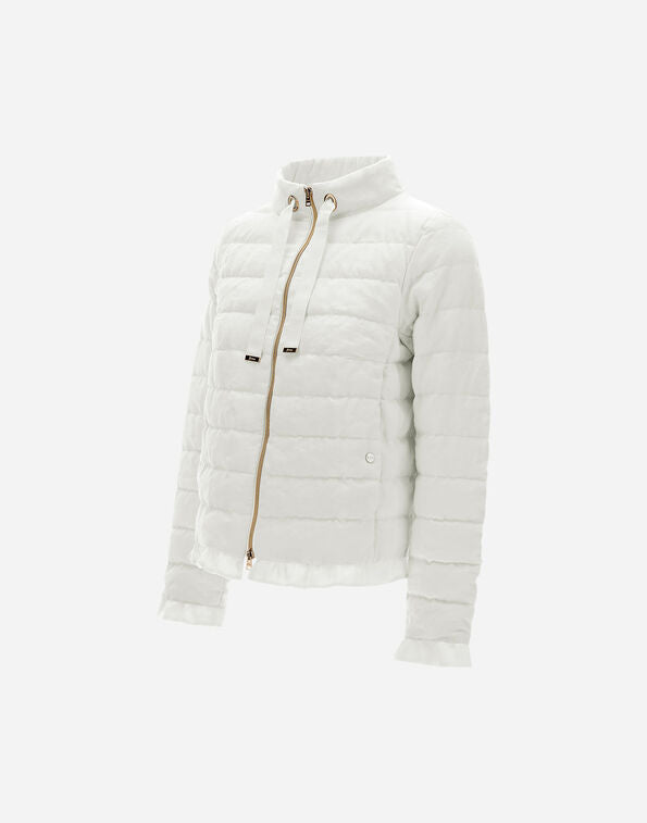 Linen Quilted A-Shape Jacket