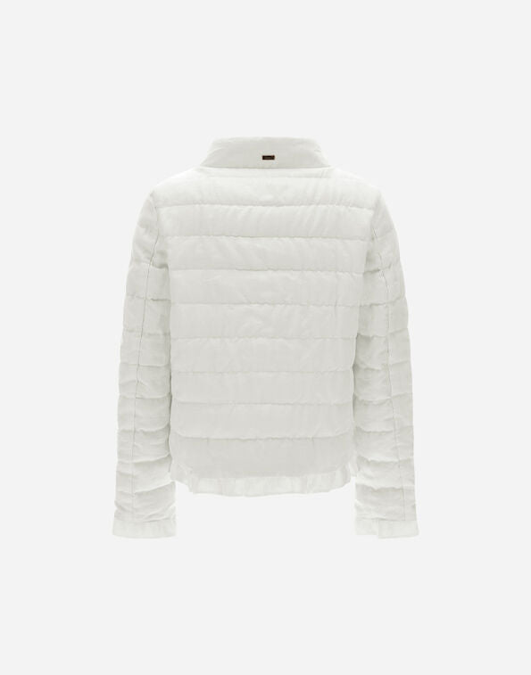 Linen Quilted A-Shape Jacket