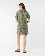 Elbow-Sleeve Frill Dress