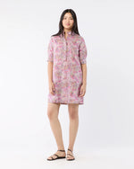 Elbow-Sleeve Frill Dress