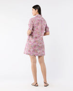 Elbow-Sleeve Frill Dress
