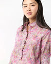 Elbow-Sleeve Frill Dress