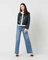 Shiny Nylon Jacket with Matte Trims