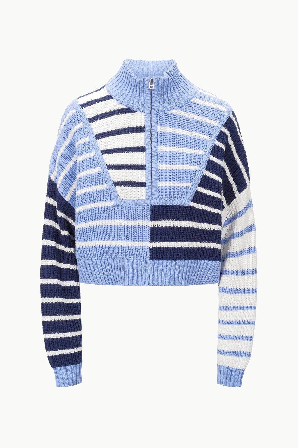 Cropped Hampton Sweater Adriatic Stripe