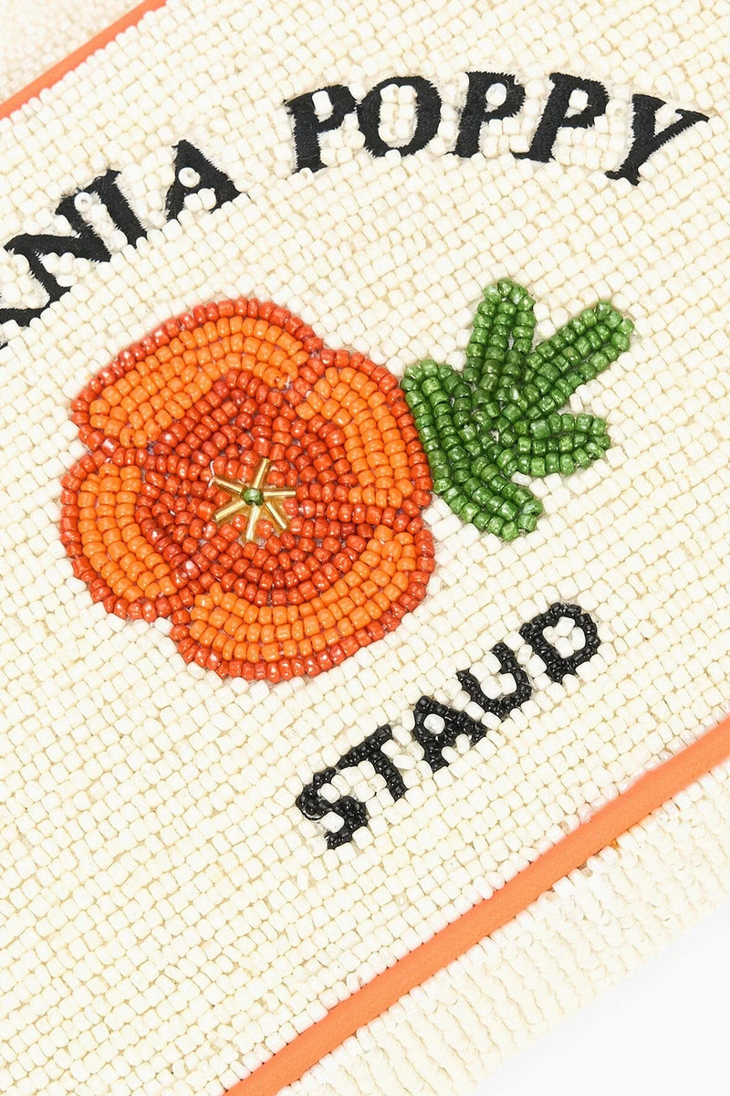 Tommy Beaded Bag California Poppy