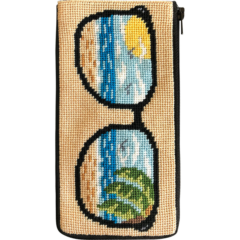 Stitch and Zip Eyeglass Case