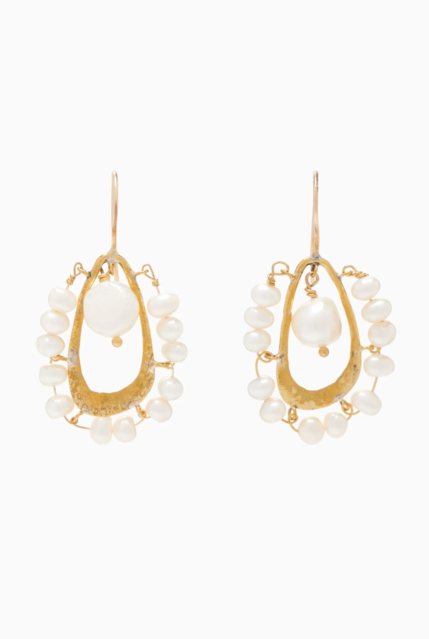 Beaded Single Drop Earring