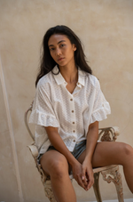 Ruffle Oversized Shirt