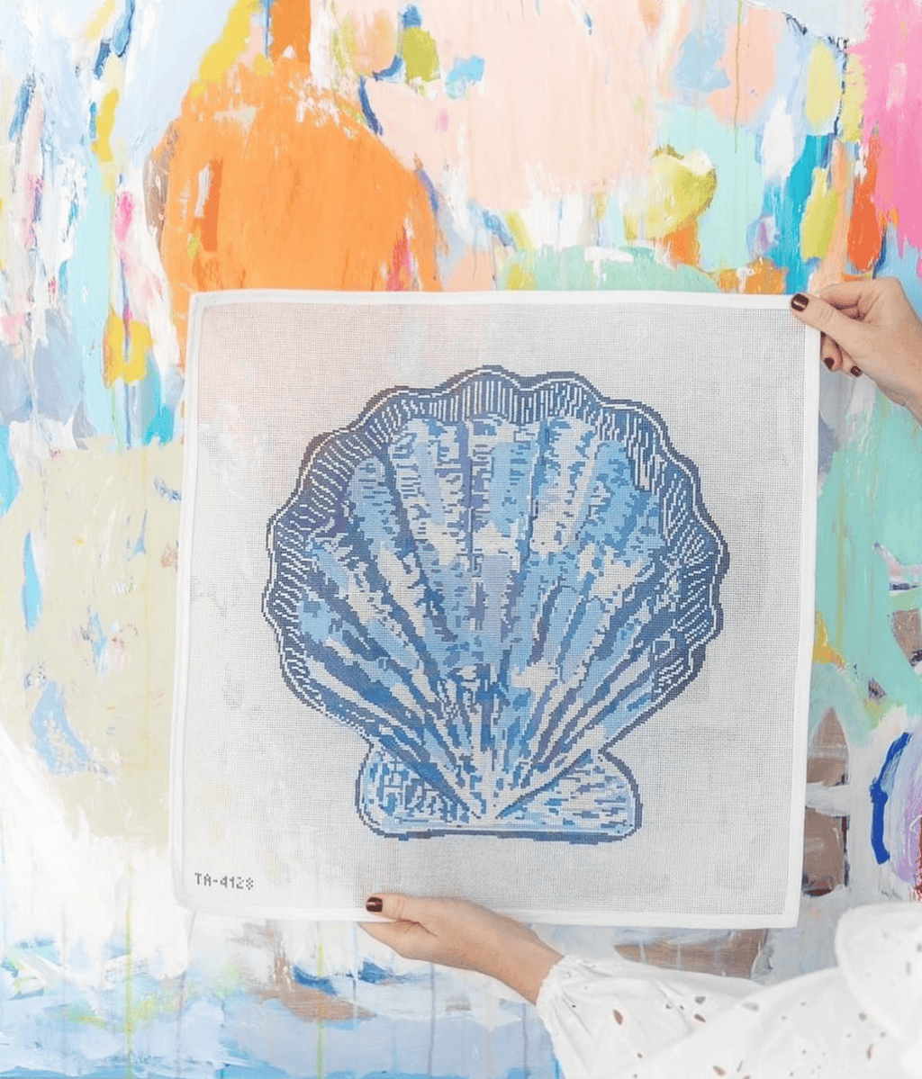 Blue Scallop Canvas