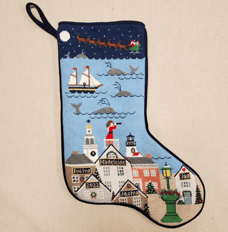 Nantucket Lady Christmas Stocking