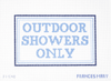 Outdoor Showers Only Blue