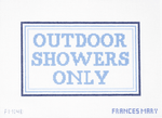 Outdoor Showers Only Blue