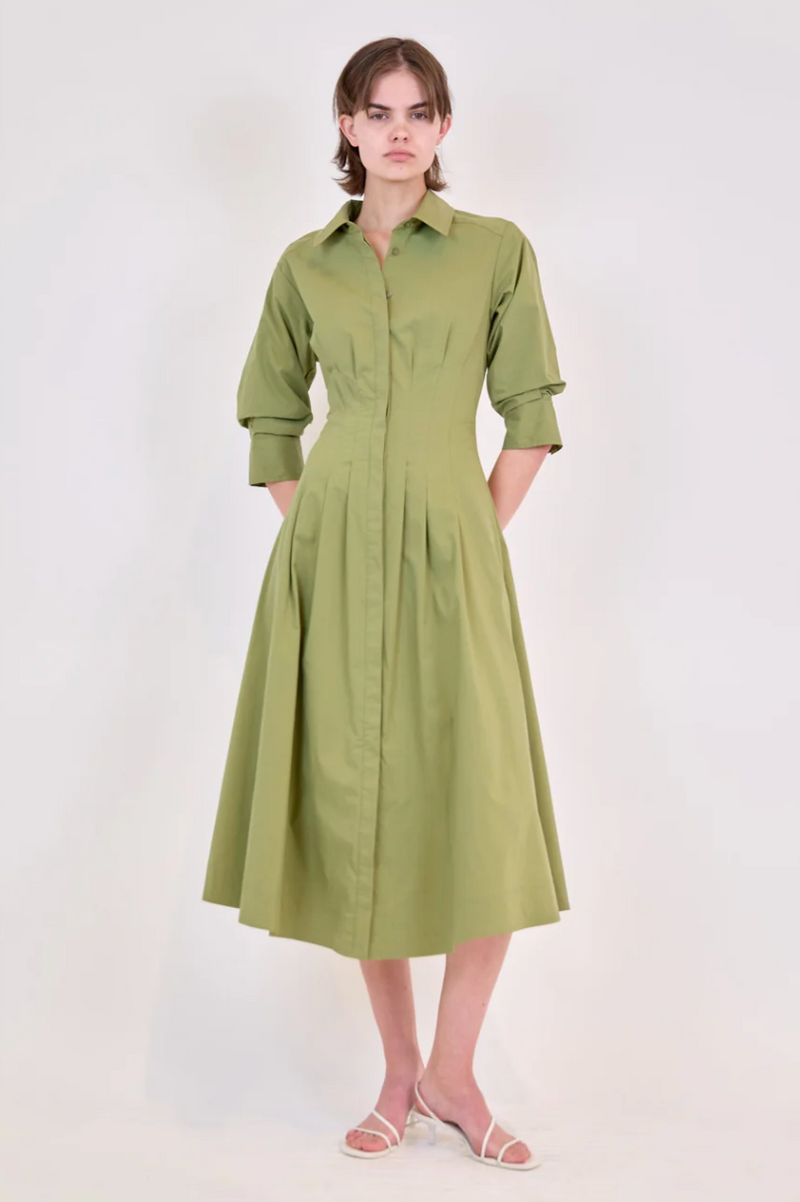 Jazz Pintuck Midi Dress