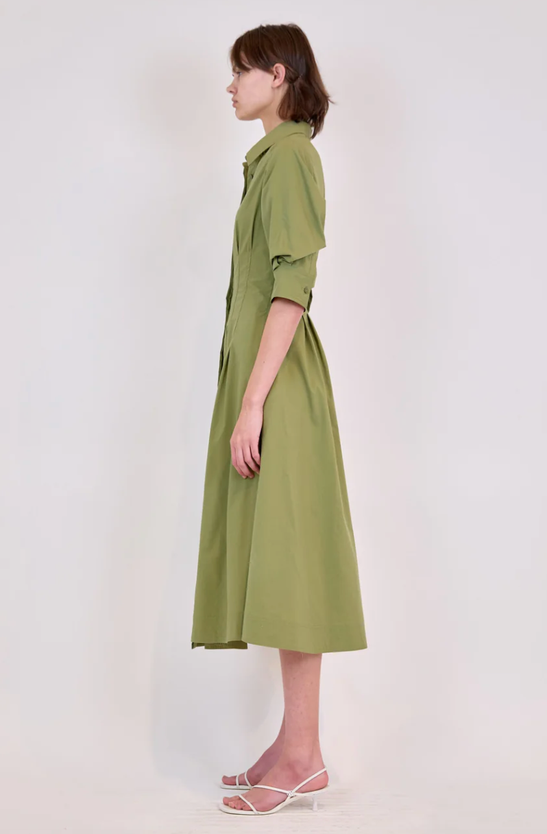Jazz Pintuck Midi Dress