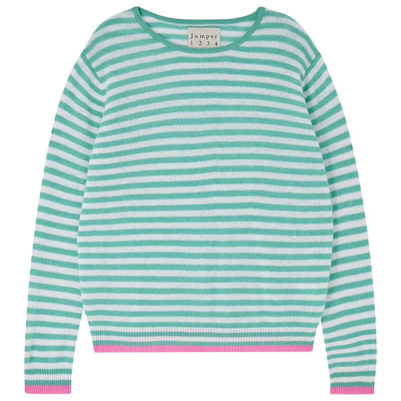 Tipped Little Stripe Crew