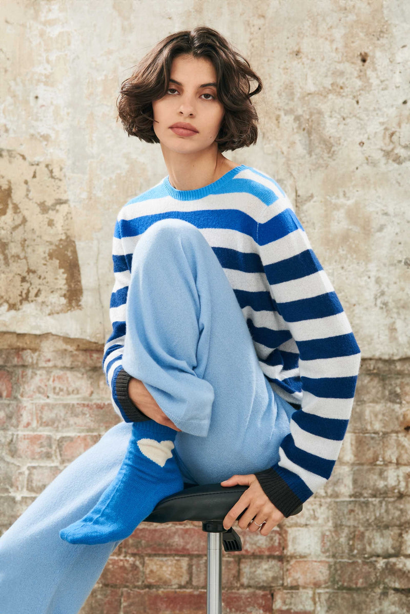 Gradient Stripe Crew