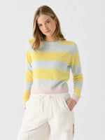 Contrast Stripe Crew
