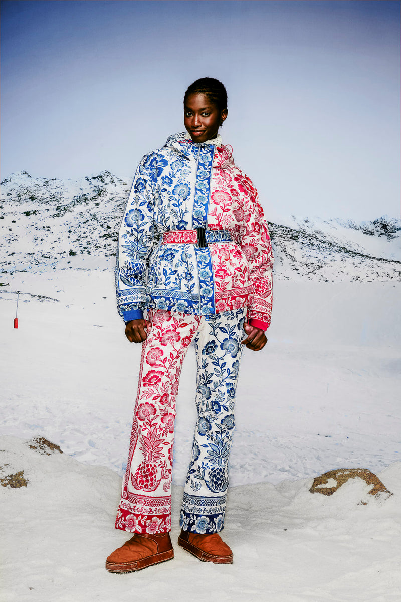 Mixed Pineapple Garden Ski Jacket