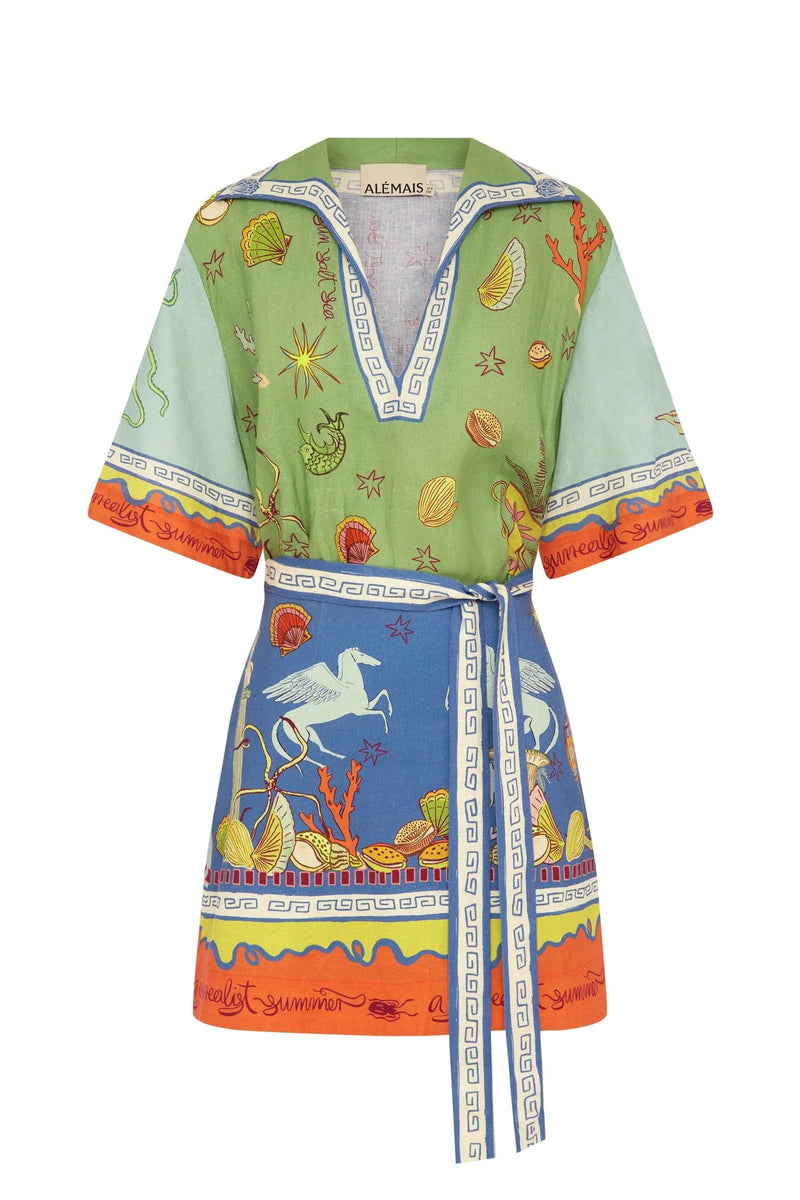 Surrealist Summer V Mini Dress