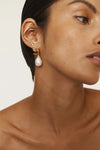 Pearl Coral Drop Earrings