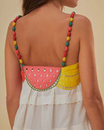 Off-White Fruits Sleeveless Maxi Dress