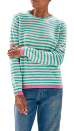 Tipped Little Stripe Crew