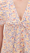 Nola Dress Yellow Garden Cotton