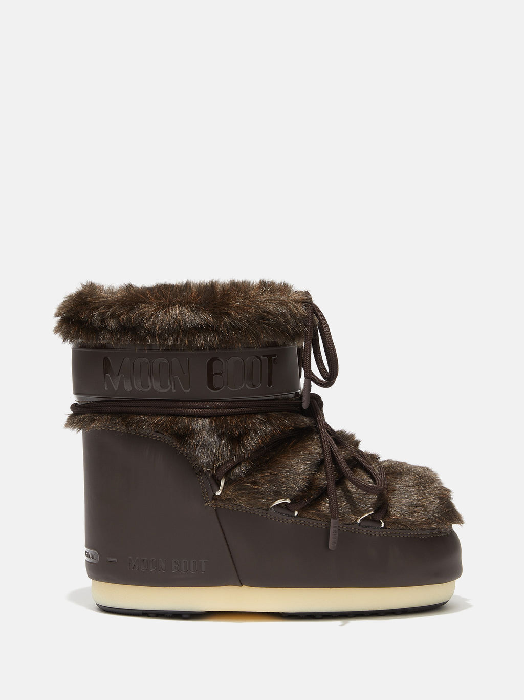 Icon Low Brown Faux-Fur Boots