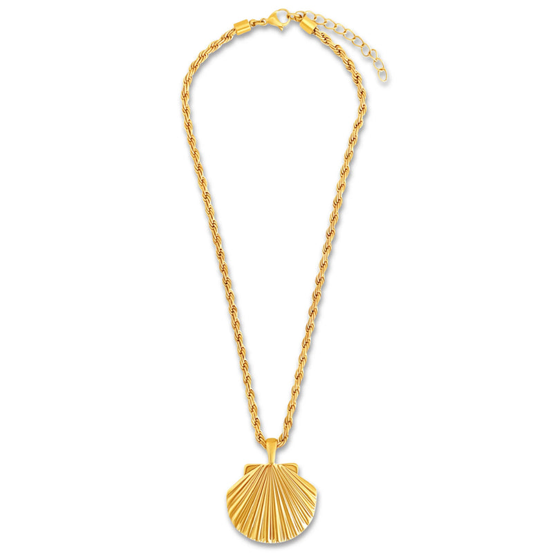 Natalia Oversized Shell Pendant Necklace