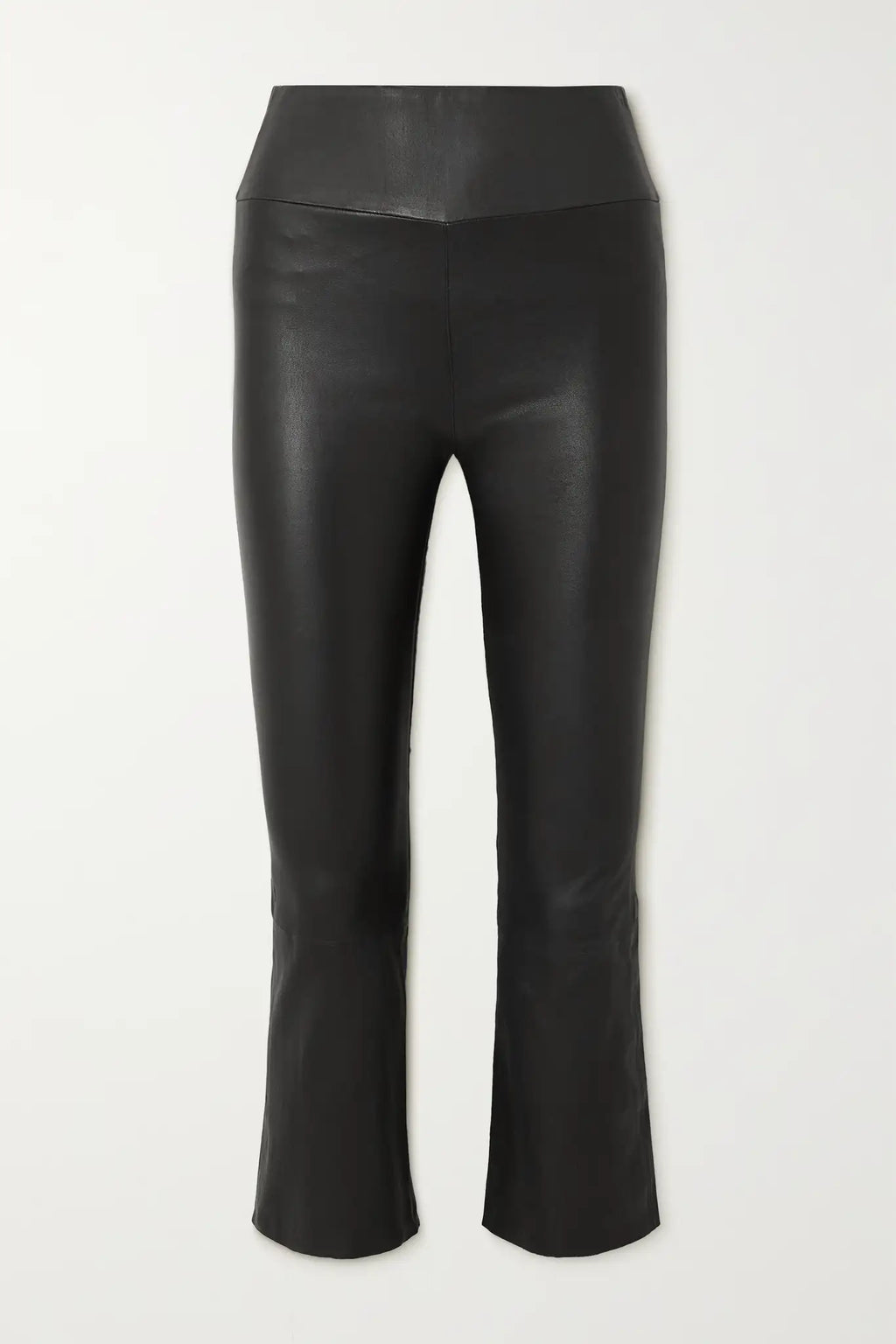 Crop Flare Leather Legging