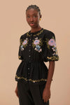 Winter Garden Embroidered Blouse