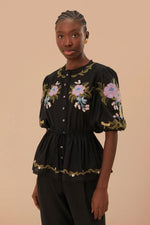 Winter Garden Embroidered Blouse
