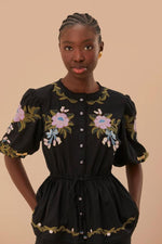 Winter Garden Embroidered Blouse