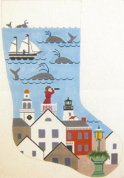 Nantucket Lady Christmas Stocking