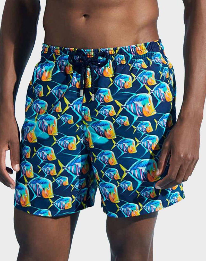 Men Swim Shorts Piranhas